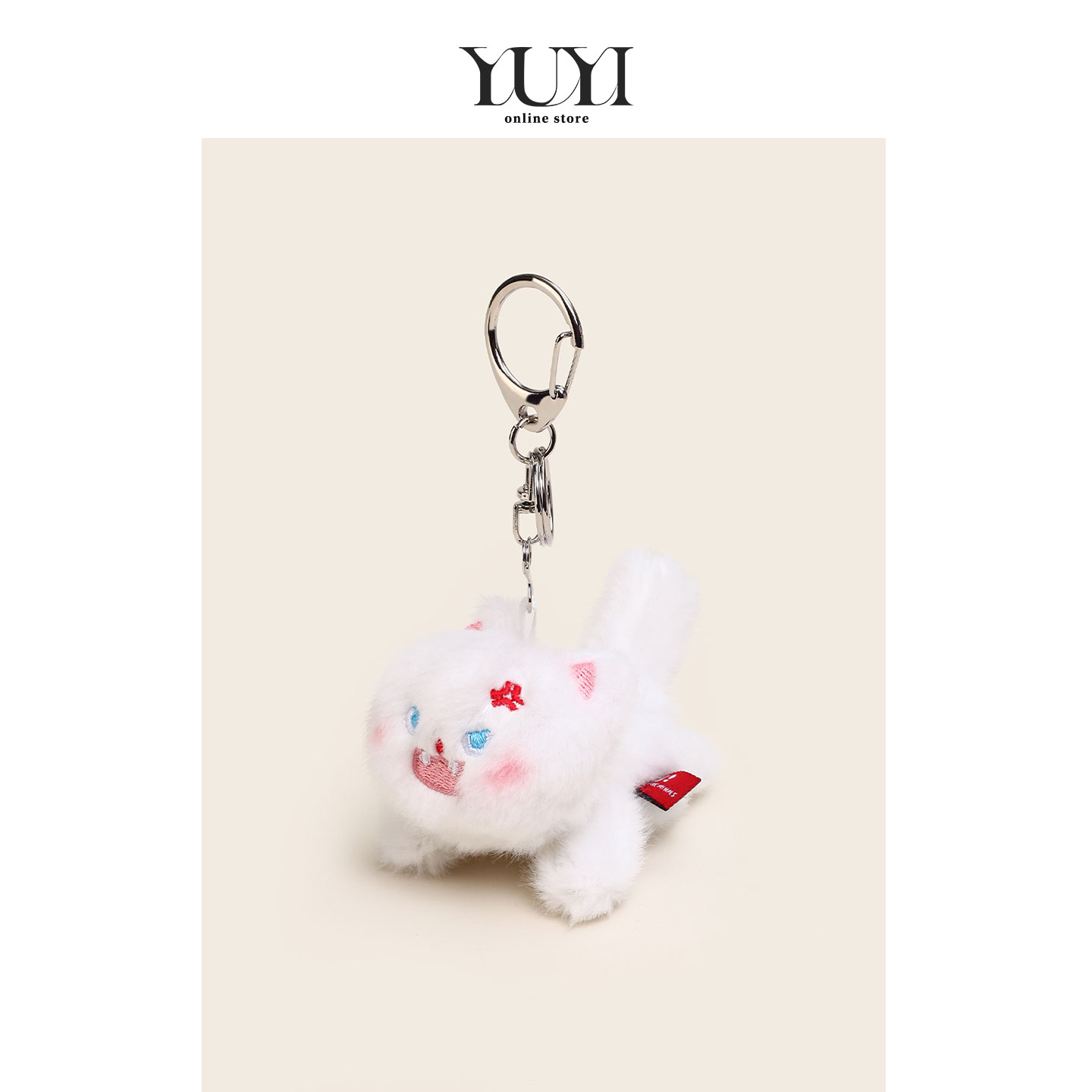 YUYI原创可爱趴趴小猫咪毛绒玩偶公仔装饰背包挂件闺蜜情侣钥匙扣