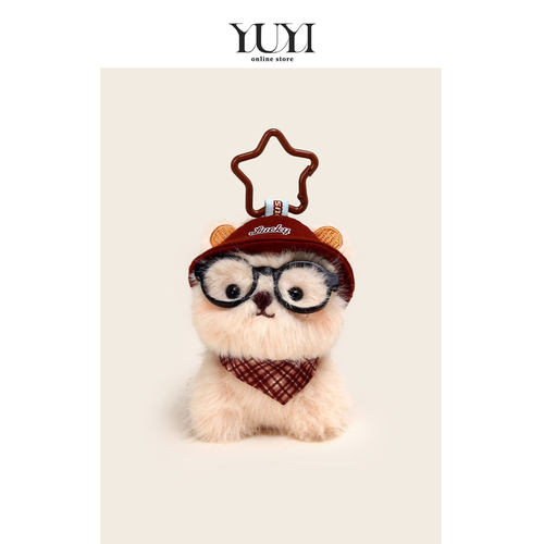YUYI原创可爱眼镜小狗书包包挂件