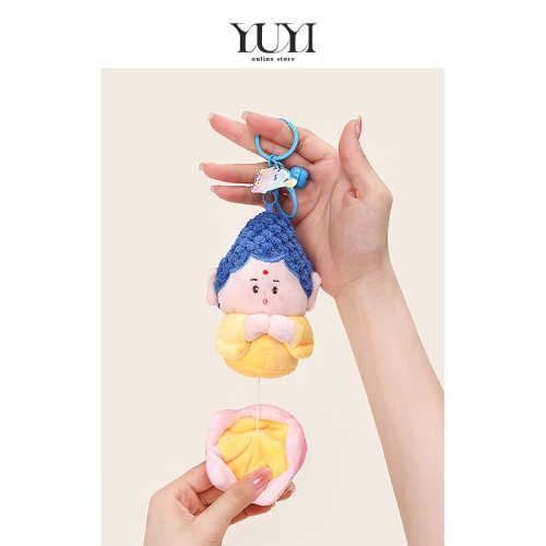 YUYI可抽拉大同文创佛系公仔挂件
