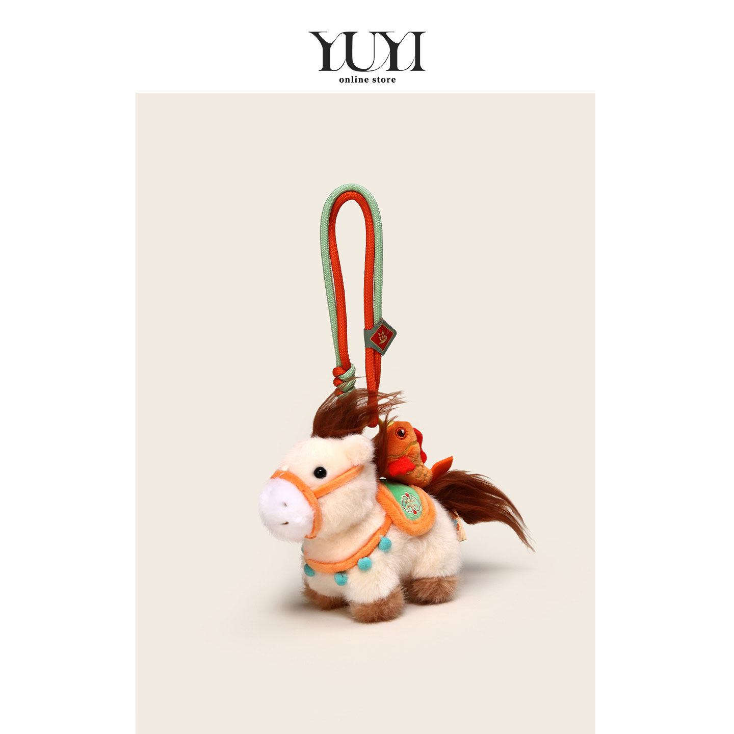 YUYI原创可爱锦鲤小马本命年毛绒公仔吉祥书包挂件钥匙扣元旦礼物,服饰配件/皮带/帽子/围巾,包挂件,淘宝优惠券,粉丝福利购,淘宝优惠卷