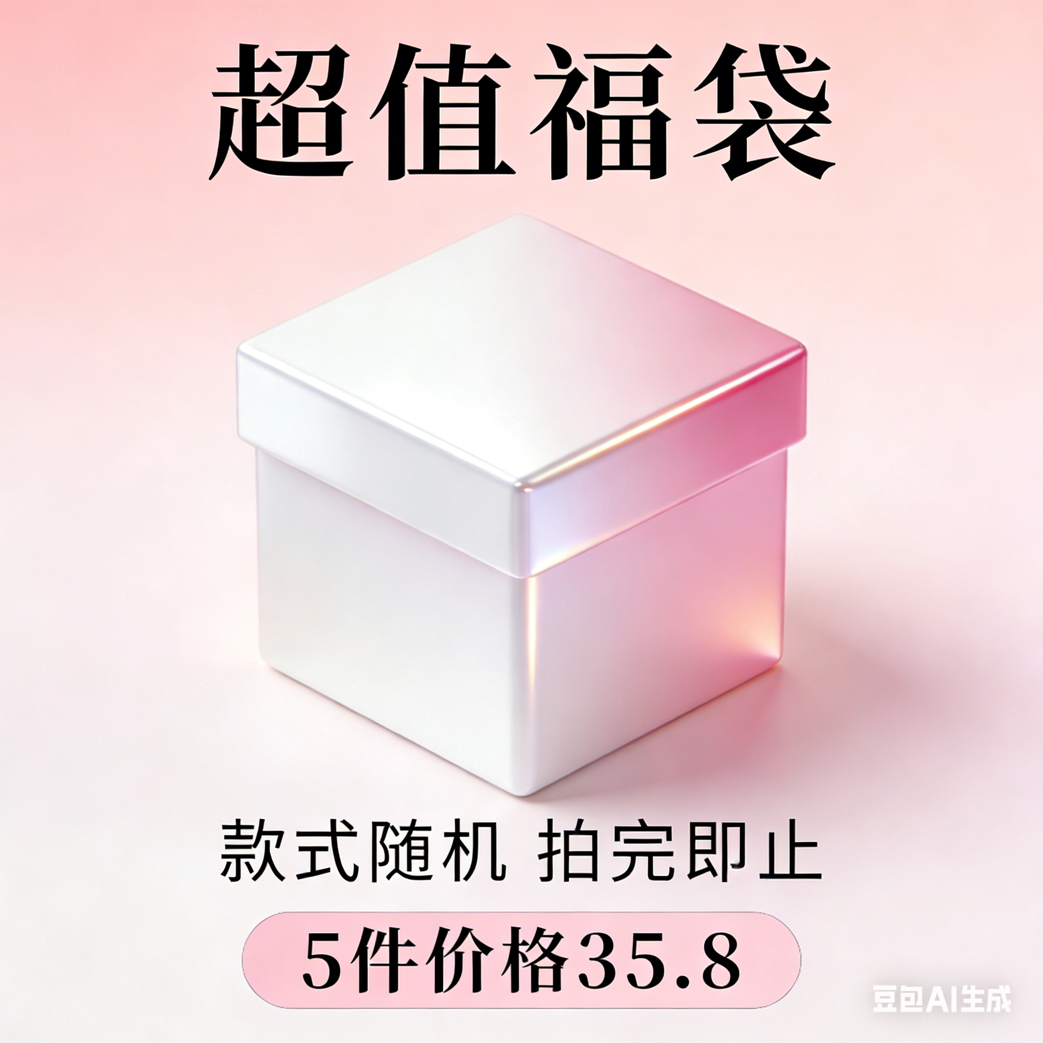 YUYI 福袋 / 超值5件 盲盒  全新商品公仔书包包挂件钥匙扣挂饰品