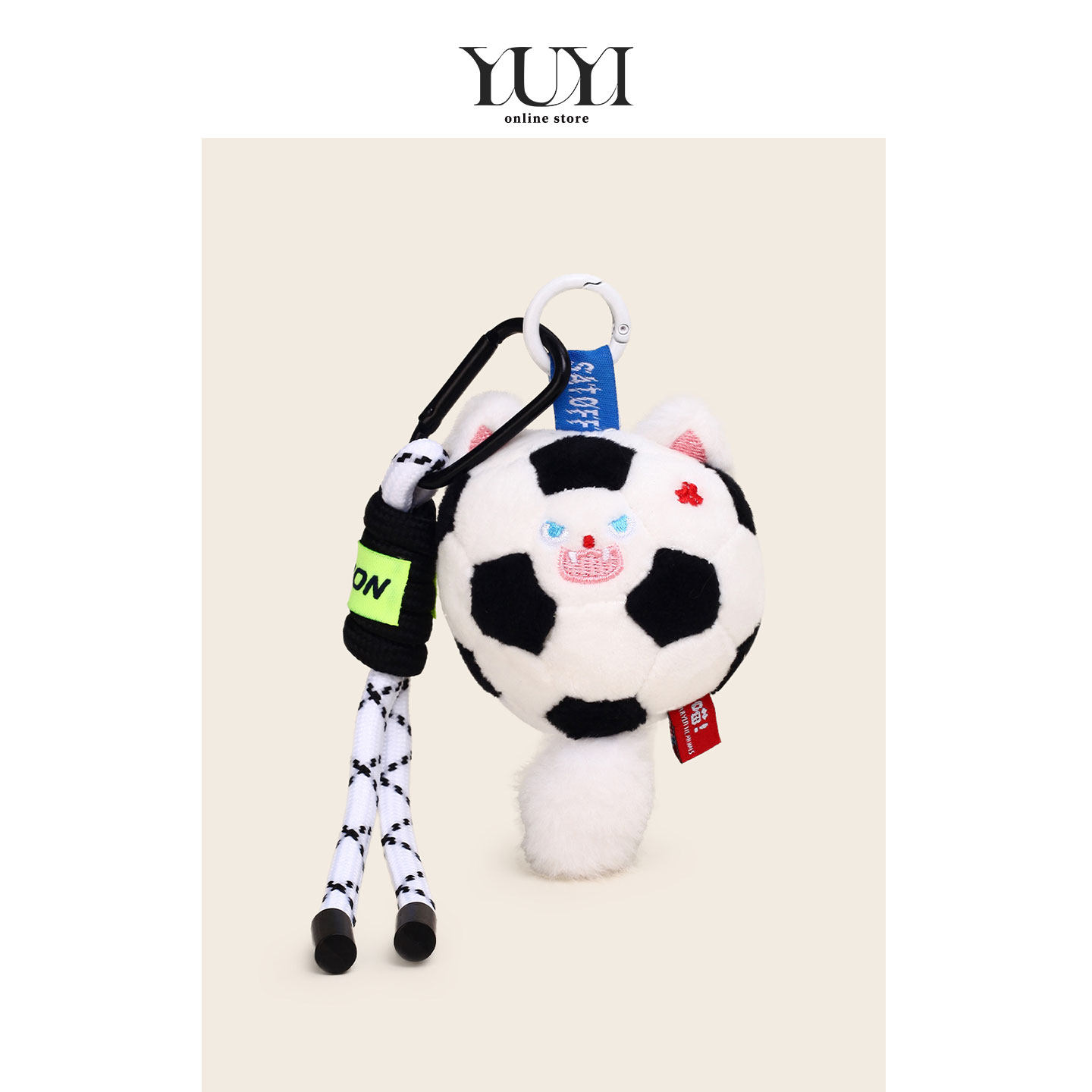 YUYI篮球足球公仔钥匙扣书包挂件