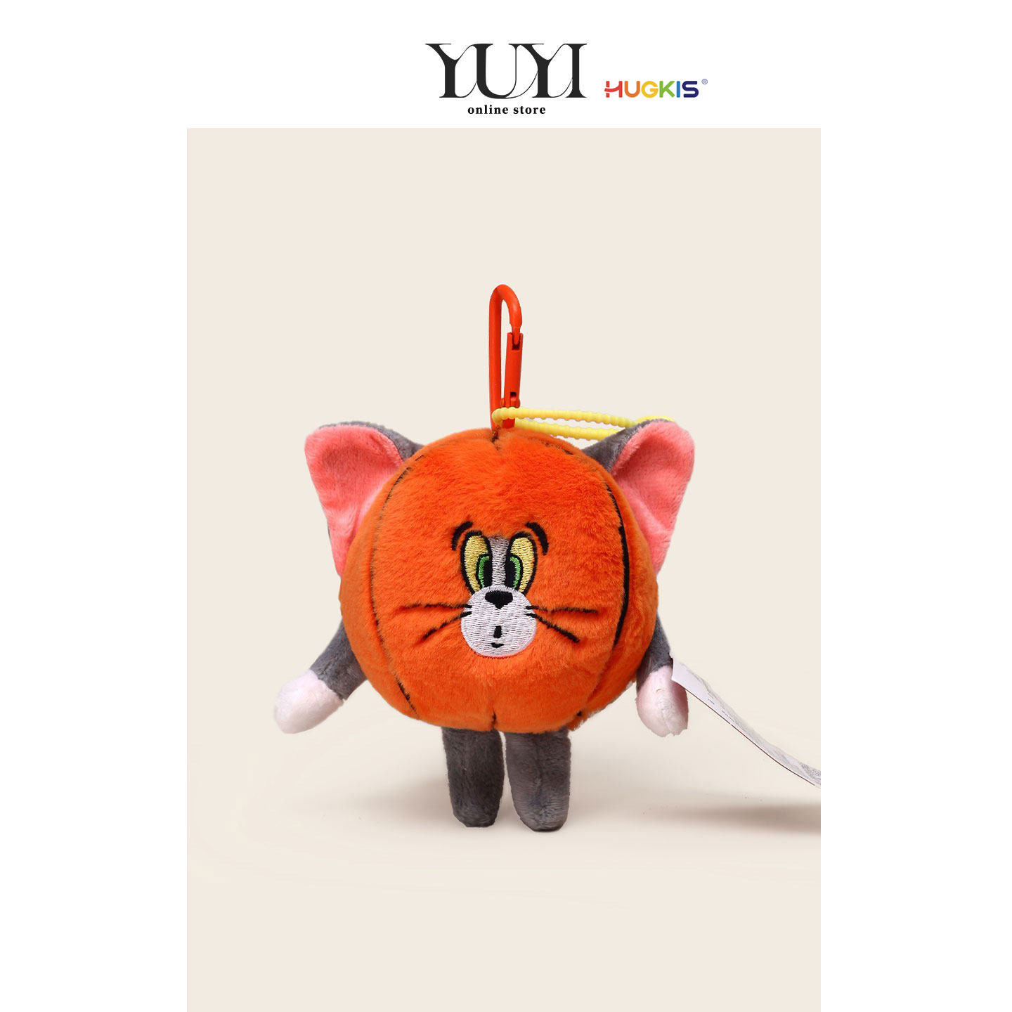 YUYI正版联名猫和老鼠杰瑞篮球毛绒公仔书包包挂件玩偶钥匙扣礼物
