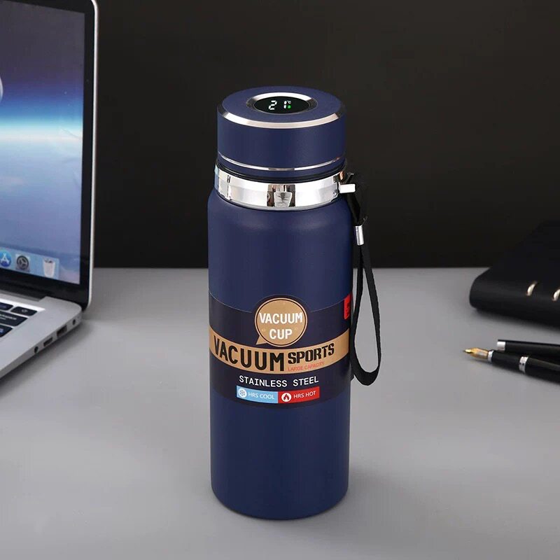 高端商务保温杯316不锈钢大容量智能显示温度水杯户外旅行车载,餐饮具,智能水杯,淘宝优惠券,粉丝福利购,淘宝优惠卷