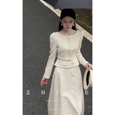 无艳一禾【伊丽莎白】民国风重工富贵千金小香风套装半身裙两件套