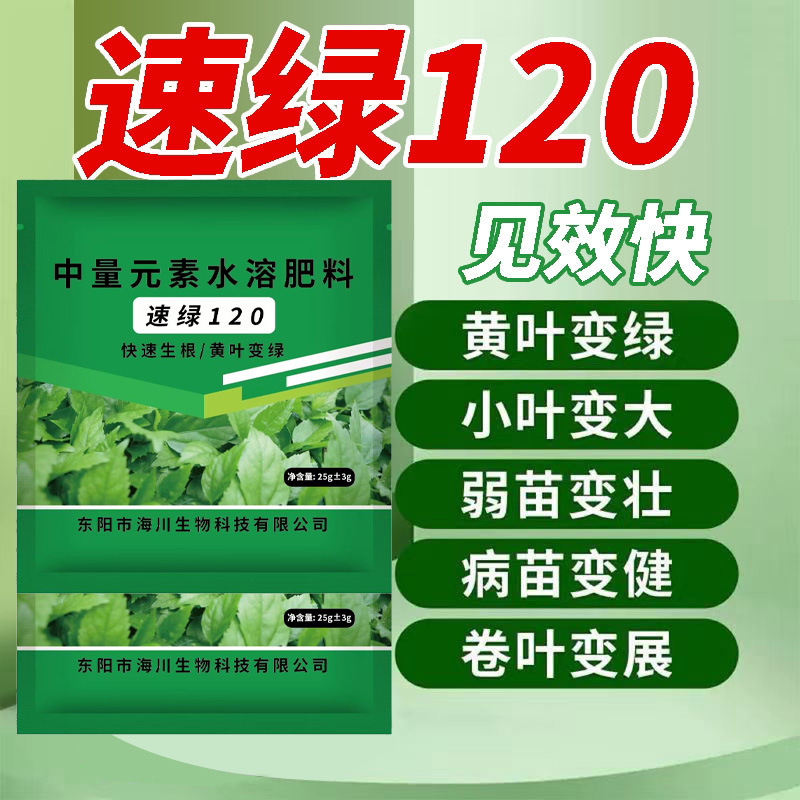 速绿120叶绿素叶面肥蔬菜植物养花增产增绿生根壮苗一喷绿花肥料
