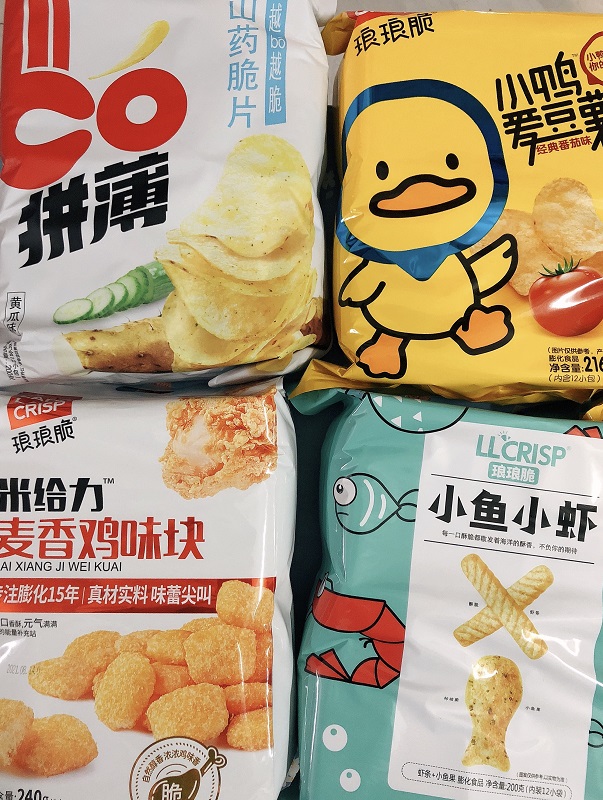 琅琅脆小鸭爱豆薯片小鱼小虾虾条