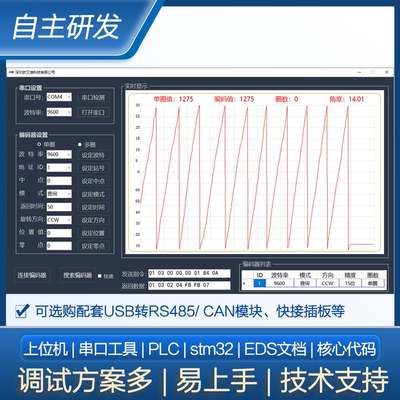 值编码器旋转联轴器单圈RS485 CANOPEN SSI角度PLC掉电记忆