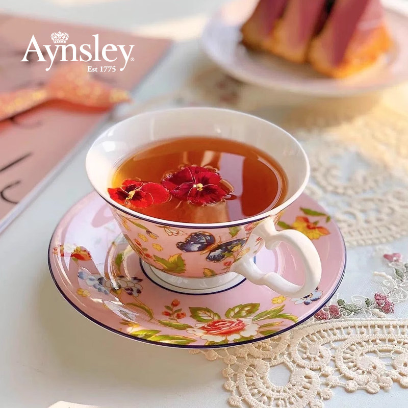 英国Aynsley安斯丽小屋花园温莎英式骨瓷下午茶茶具杯子咖啡杯碟