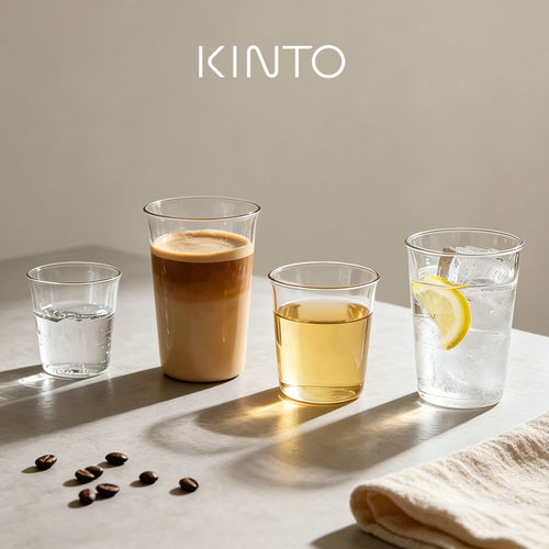 日本kinto耐热玻璃咖啡杯拿铁杯