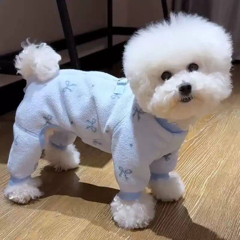2026新款狗狗衣服秋冬小型幼犬比熊雪纳瑞泰迪专用冬装保暖四脚衣