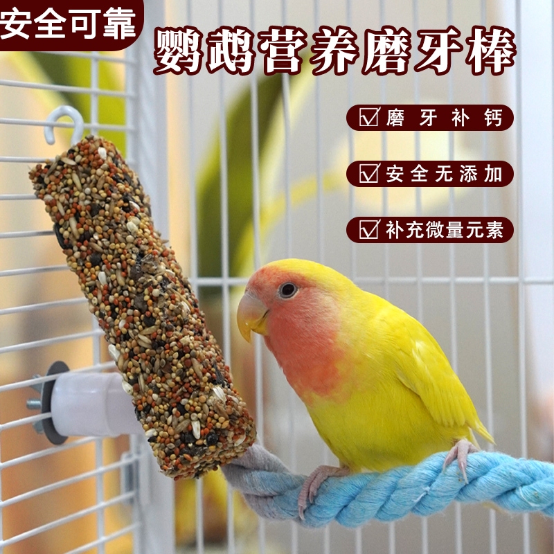 鹦鹉专用磨牙棒小零食啃咬鸟饲料训练奖励鸟食磨牙鹦鹉零食磨喙