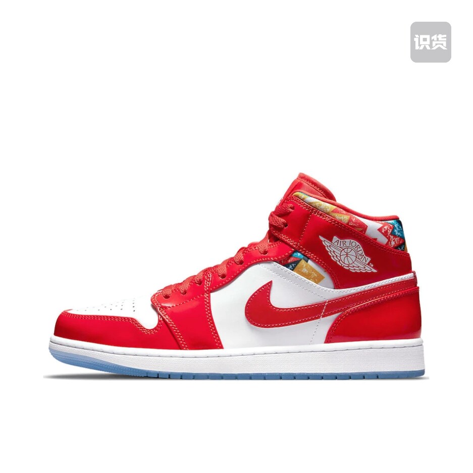 Air Jordan 1 Mid AJ1白红中帮复古篮球鞋DC7248-600kl仓