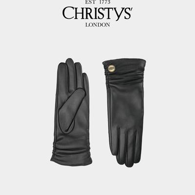 Christys英国皇室御用品牌女士羊皮手套可触屏