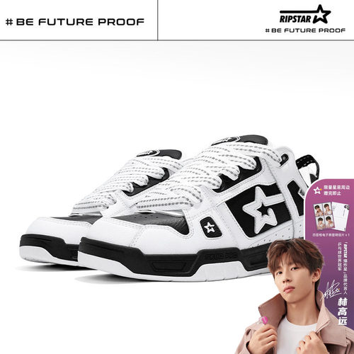 RIPSTAR情侣复古休闲面包板鞋子