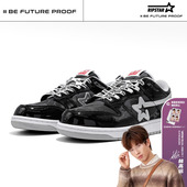 东魂联名 RIPSTAR 运动休闲鞋 女 爆炸星黑色增高板鞋 男秋冬新款