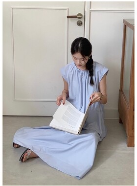 JillZoo抽褶圆领衬衫小衫+高腰半身裙女WS