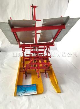 小型手摇式DPQ插秧机 双行人力步退水稻式苗种植机 水秧田栽种机