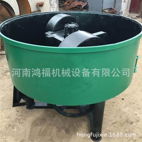 加厚全自动砂轮型碾机 气动料350混机出 轮转式碾沙机设备