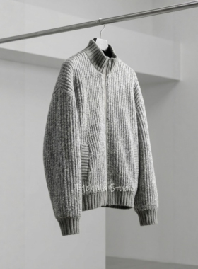 R1chma轻奢90白鹅绒立领羽绒服新款绵羊毛老钱风男士外套高级感