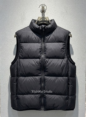 R1chma羽绒马甲男士坎肩白鸭绒马夹新款男女同款背心加厚羽绒外套