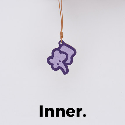 Inner.因内潮流创意撞色手工真皮小象钥匙扣多色可选手工制作盲盒