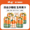 6罐橙子味汽水橘子果味碳酸饮料 好巧四会沙糖桔子果汁330ml