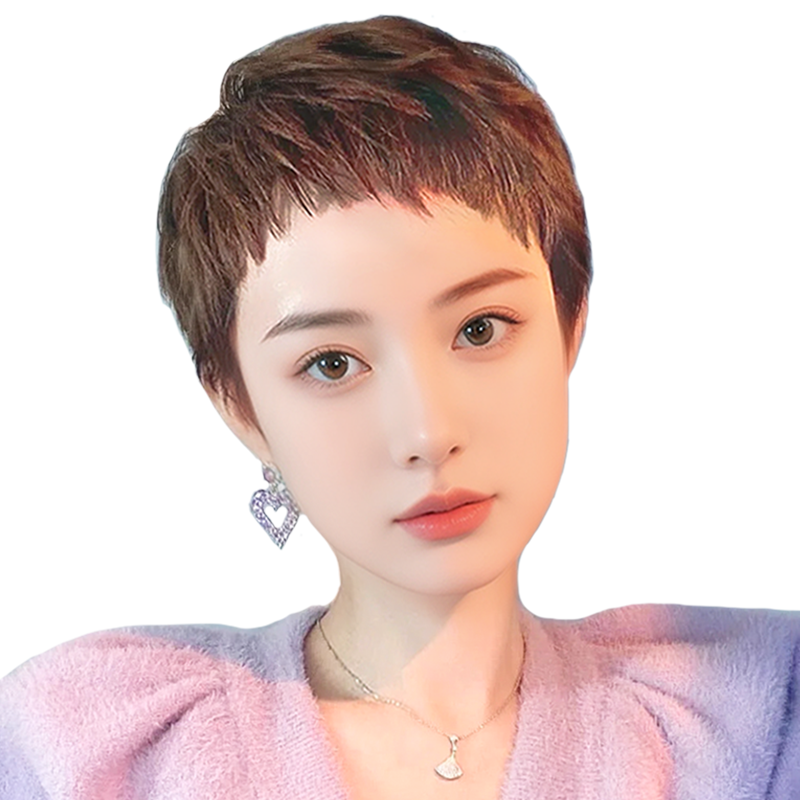 舒优美真人发丝逼真自然假发套