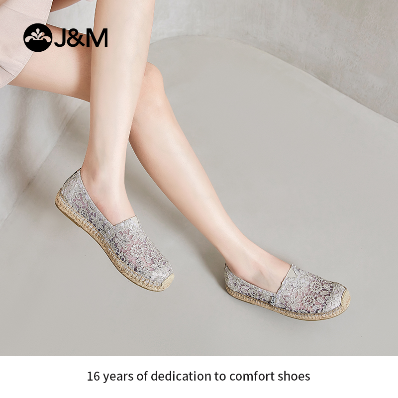 jm快乐玛丽渔夫鞋一脚蹬透气休闲