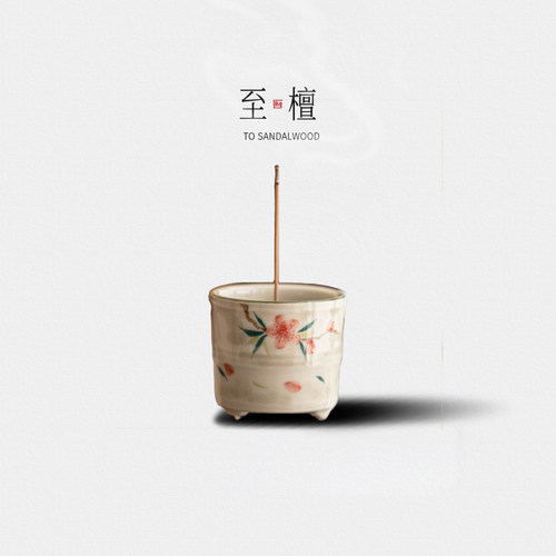 至檀创意高级感精致陶瓷香插香座