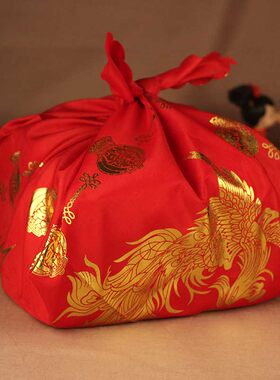 加厚烫金婚庆风包袱皮特价刺绣