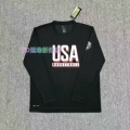 New Usa Shoulder Flag (Black) Long Sleeve