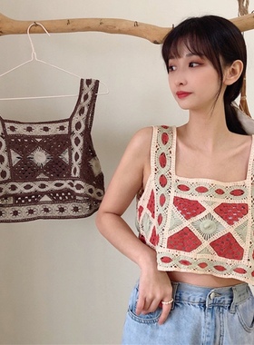 夏季2024新款韩版上衣吊带背心无袖内搭短款打底小清新女外穿ins