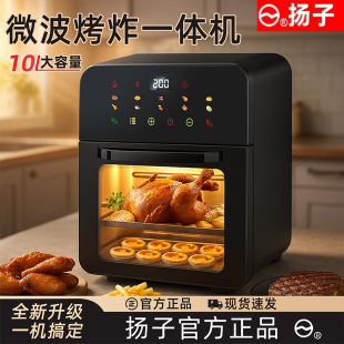 扬子空气炸锅烤箱微蒸烤一体机家用2025新款可视化免翻面杨子官方