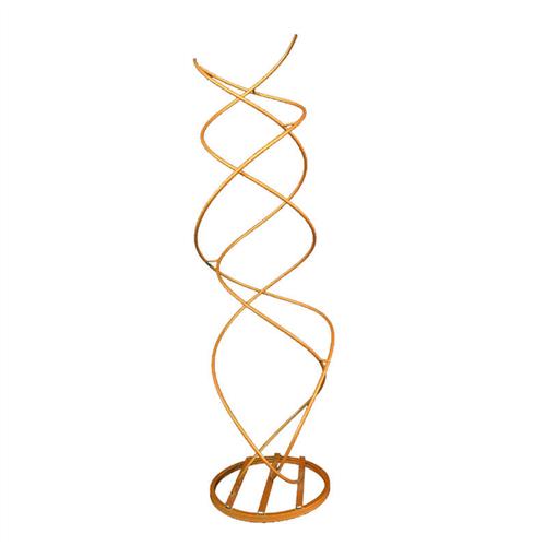 新品创意曲线螺旋路引舞台桌花摆件婚庆道具商场橱窗布置铁艺路引