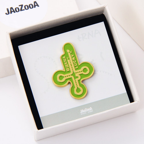 JAoZooA绿色转rna运胸针