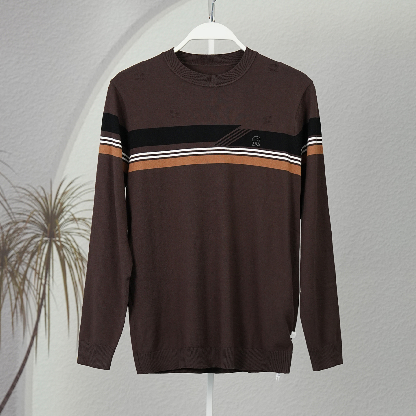 条纹毛衣男士舒适保暖针织衫