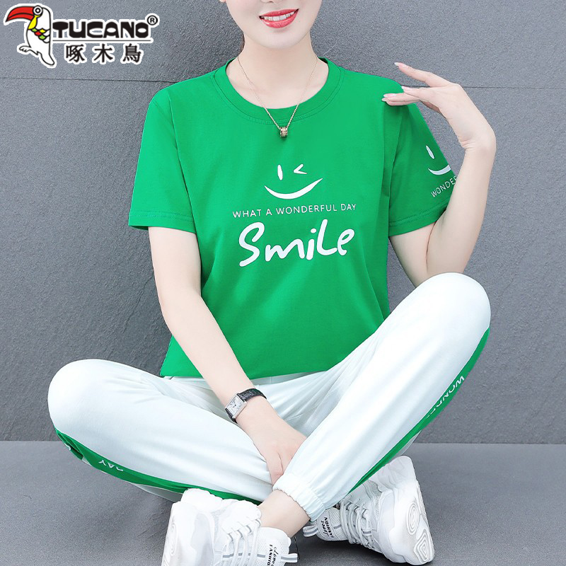 运动套装纯棉广场舞2025