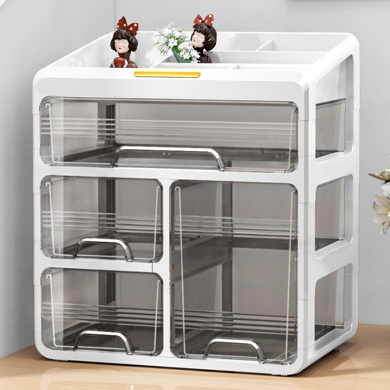 日本进口桌面收纳盒抽屉式办公室书桌整理杂物文具化妆品置物架储,收纳整理,桌面收纳盒,淘宝优惠券,粉丝福利购,淘宝优惠卷