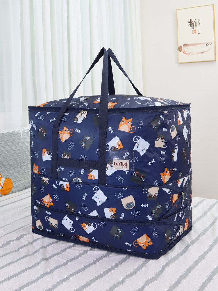 手提特大容量牛津布装棉被子毛毯衣物神器整理搬家打包收纳行李袋