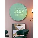 2023新款 网红钟表挂钟客厅家用现代简约电子时钟挂墙卧室静音挂表
