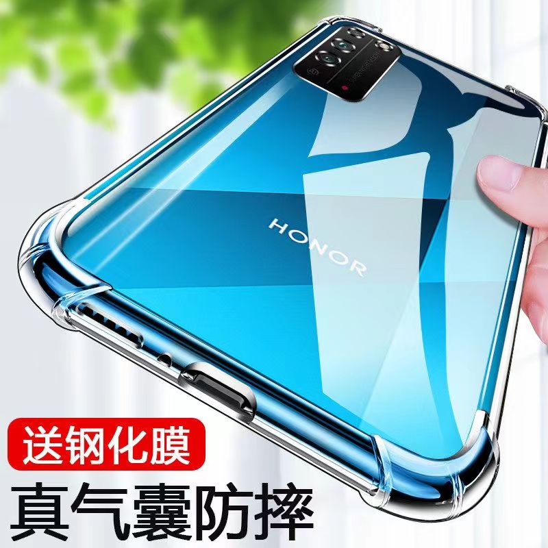 荣耀x10手机壳honor液态硅胶透明