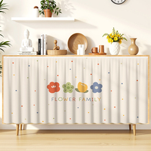 无门柜子遮挡帘杂物遮丑帘鞋架置物架免打孔布帘厨房橱柜防尘帘