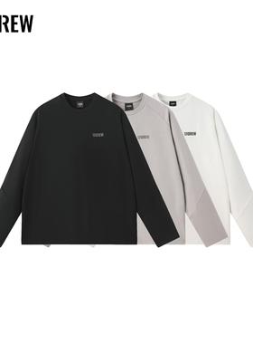 17CREW双面绒圆领保暖秋冬新品三色男女同款休闲打底衫