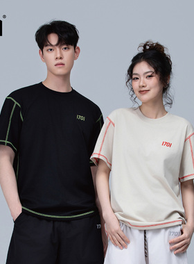 1701 速干7A抗菌哈苏线短袖t恤新品男女同款短袖