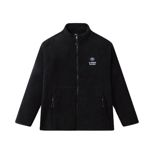 1701原创米粒绒双色刺绣外套男女同款显瘦保暖秋冬新品