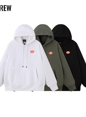 17CREW2024秋冬新品原创350g重磅三色男女同款连帽休闲宽松卫衣