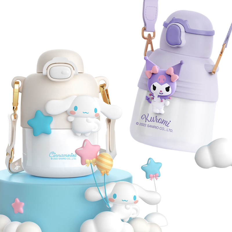 库洛米保温杯女生高颜值生日礼物316食品级大肚杯男孩儿童水杯子