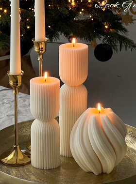 ins风复古手工香薰大豆蜡烛小众高级礼品家居装饰民宿样板间摆件