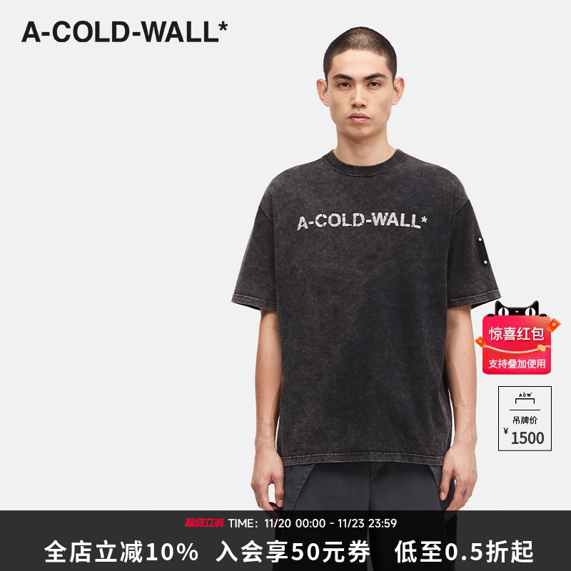 【明星同款】ACW春夏男女同款短袖做旧褪色潮流T恤ACWMTS186